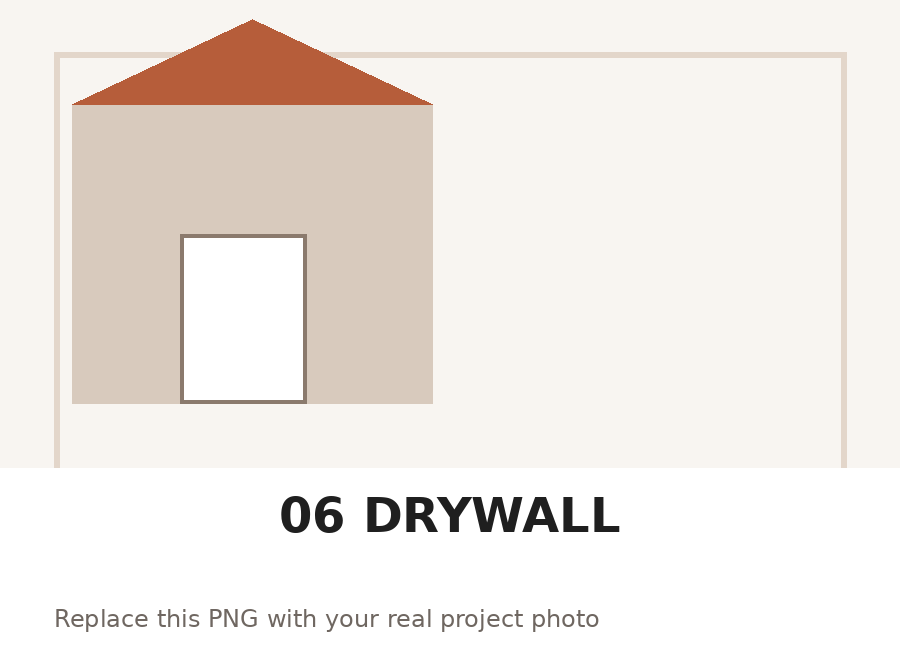 Framing drywall and painting walls
